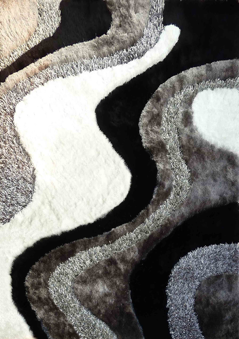 3D Design Shag Area Rug