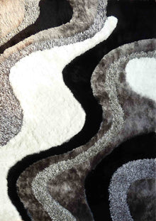 3D Design Shag Area Rug