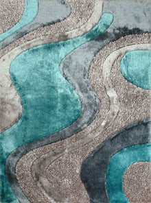 3D Design Shag Area Rug