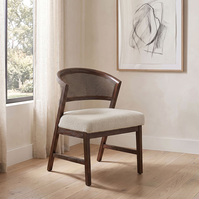Capri rattan back side chair