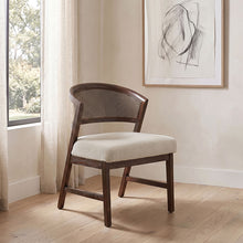 Capri rattan back side chair