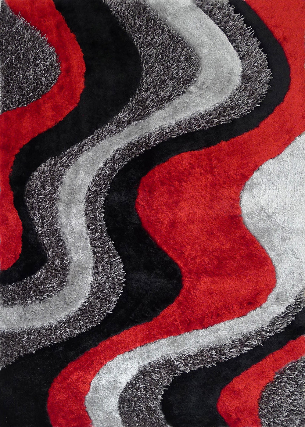 3D Design Shag Area Rug