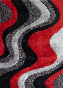 3D Design Shag Area Rug