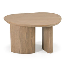 Amber Wood 3-Piece Buckwheat + Onyx Nesting Coffee Table Set