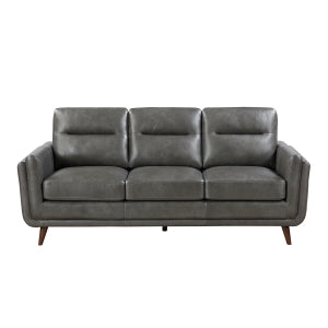 Graphite Top-Grain Leather Sofa