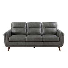 Graphite Top-Grain Leather Sofa