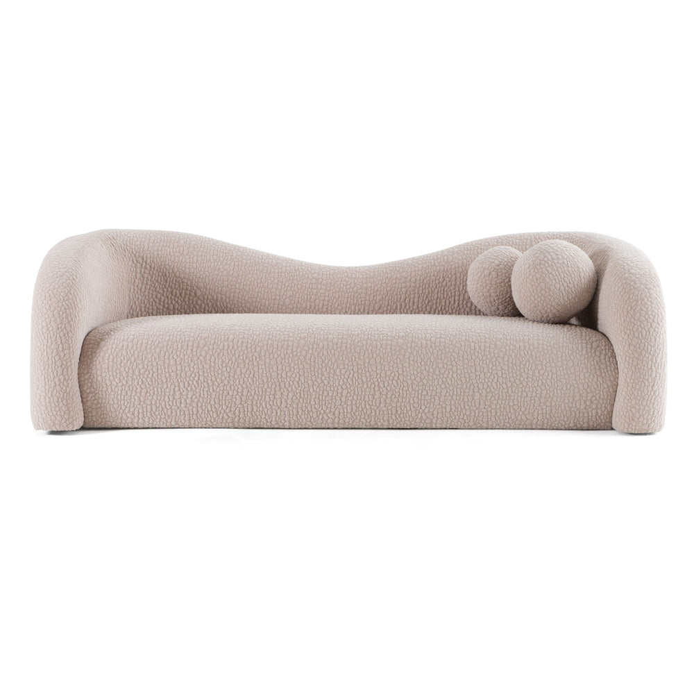 Calico Weave Fabric 4-Seat Sofa 103