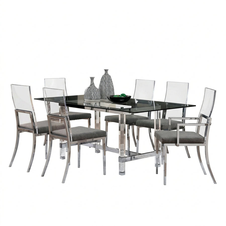 Lumina Glass Dining Table Only