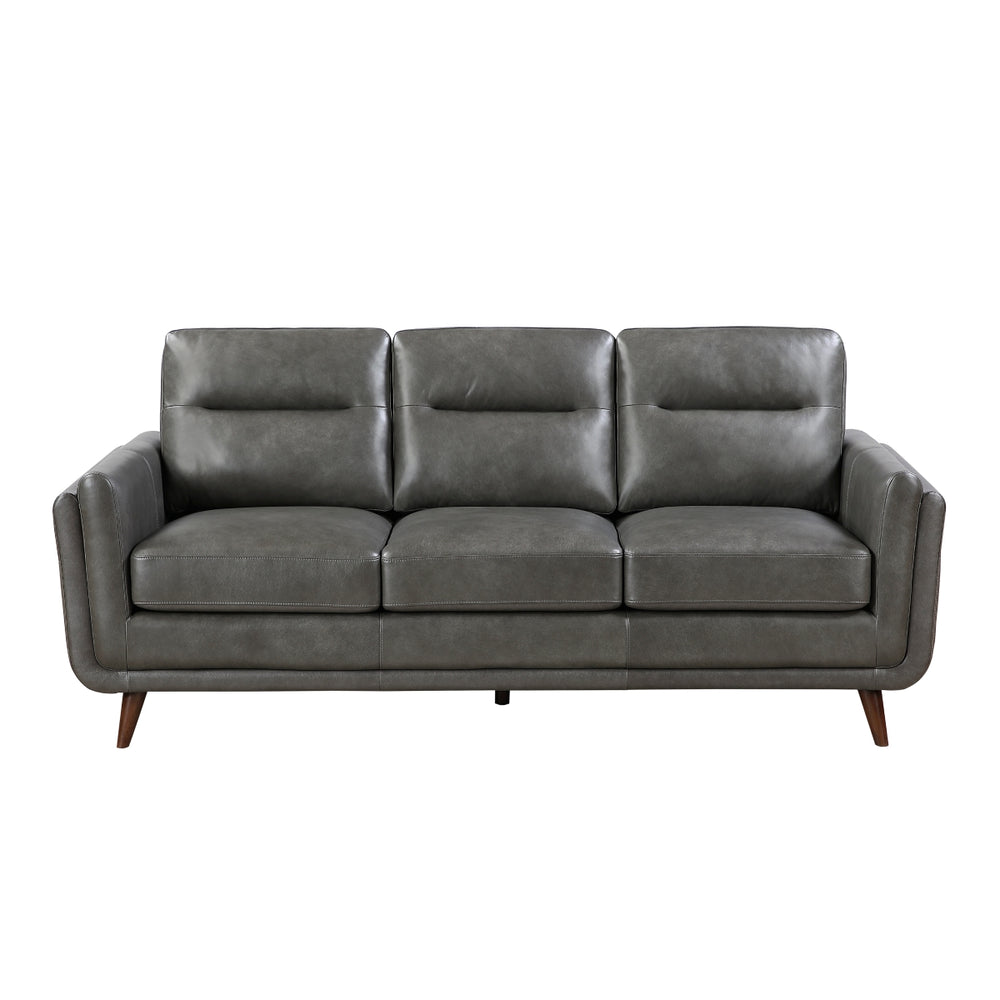 Graphite Top-Grain Leather Sofa