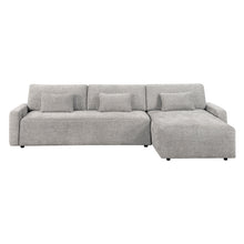Stratus Gray Sleeper Sectional with Chaise