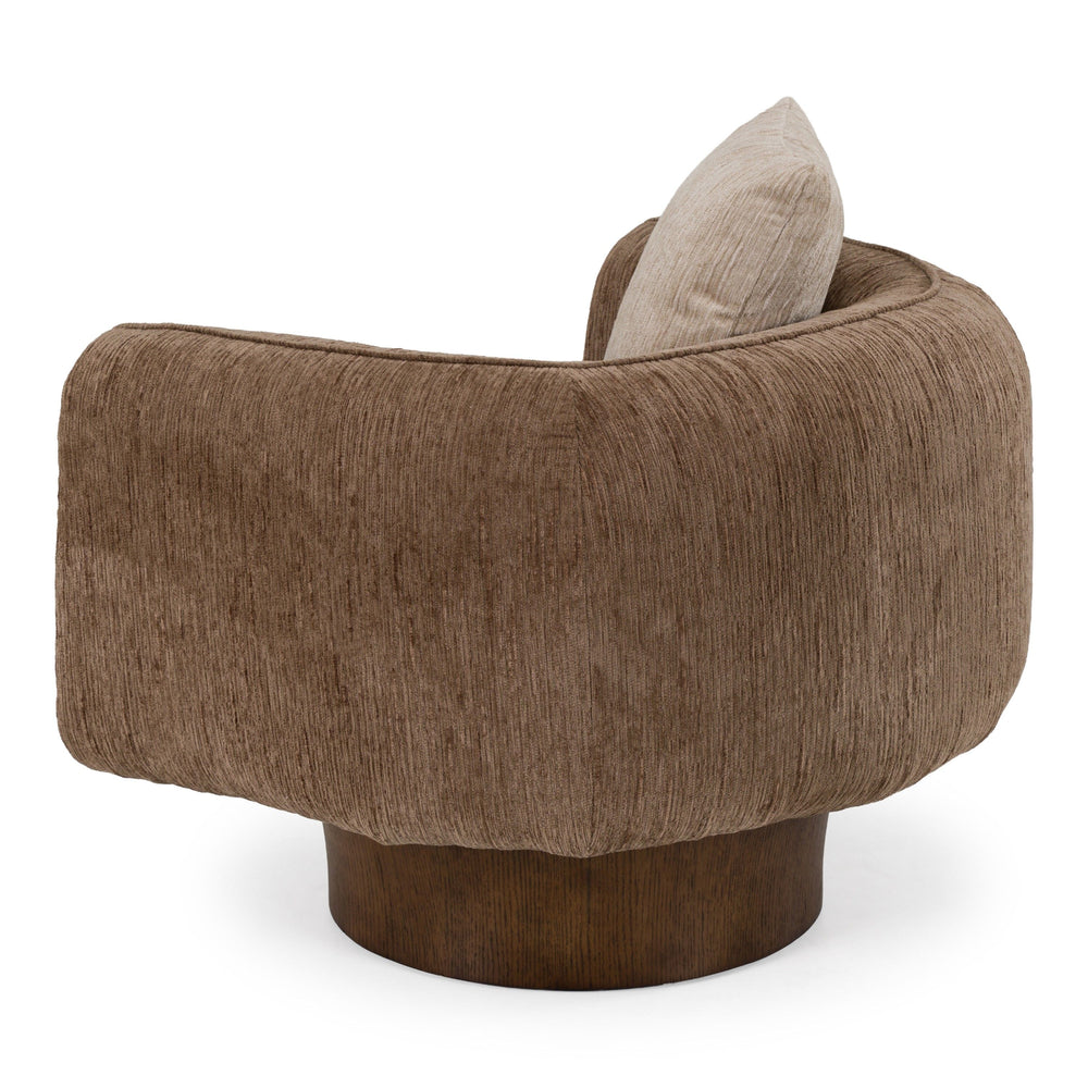 Amber Wood II Accent Swivel Chair