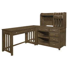 Blanche 4pc Corner Desk (Desk+Corner+Credenza+Hutch)