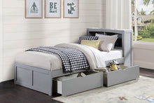 Orion (3) Twin Bookcase Bed with Storage Boxes - view 4