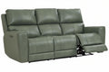 Venezia Cement Leather Power Reclining Sofa with Power Headrest