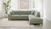 Austin Mid-Century Modern Sectional, Right Chaise