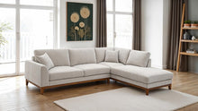 Austin Mid-Century Modern Sectional, Right Chaise