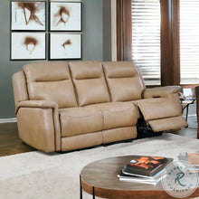 Napoli Saddle Leather Power Reclining Sofa 