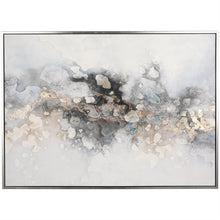 Framed Canvas Abstract Wall Art with Gold Foil Accent, 65