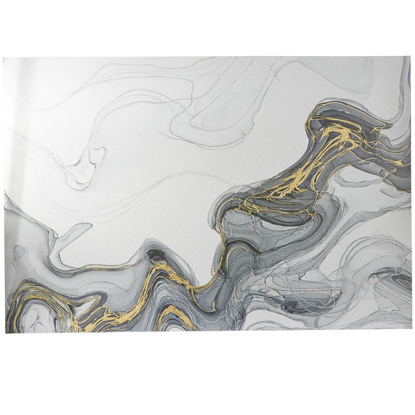 Gray Geode Waves Canvas Wall Art, 86