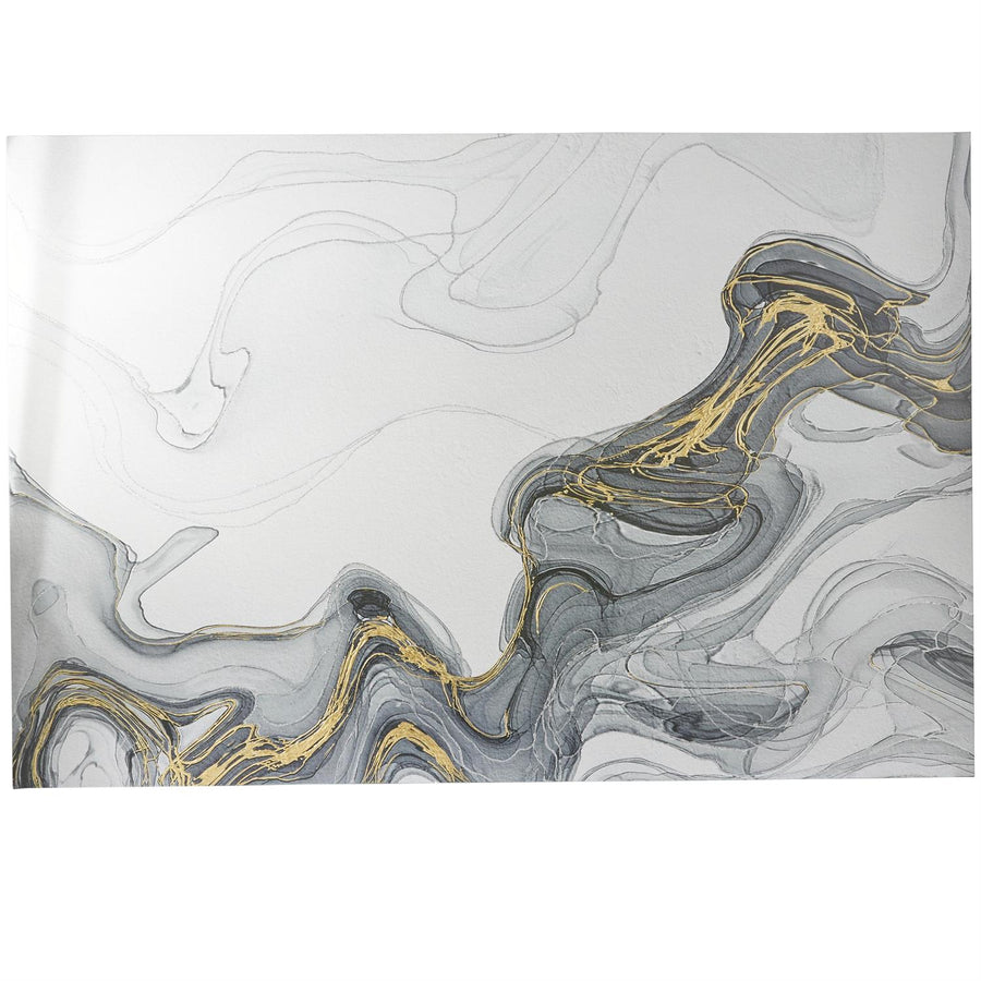 Gray Geode Waves Canvas Wall Art, 86