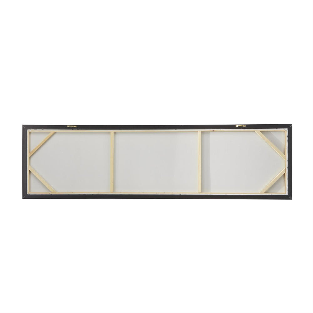 Gray Abstract Canvas Wall Art with Silver Frame, 71