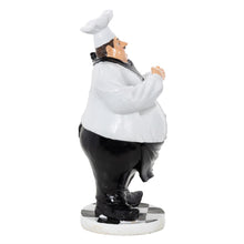 White Polystone Chef Wine Holder, 2-Bottle, 24