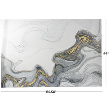 Gray Geode Waves Canvas Wall Art, 86