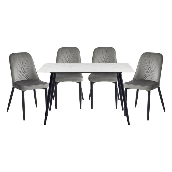 Noir 5-Piece Dining Set