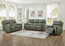 Venezia Cement Leather Power Reclining with Power Headrest