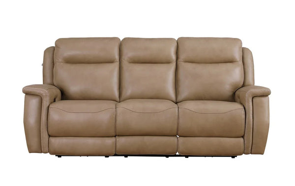 Napoli Saddle Leather Power Reclining Sofa Collection with Power Headrest