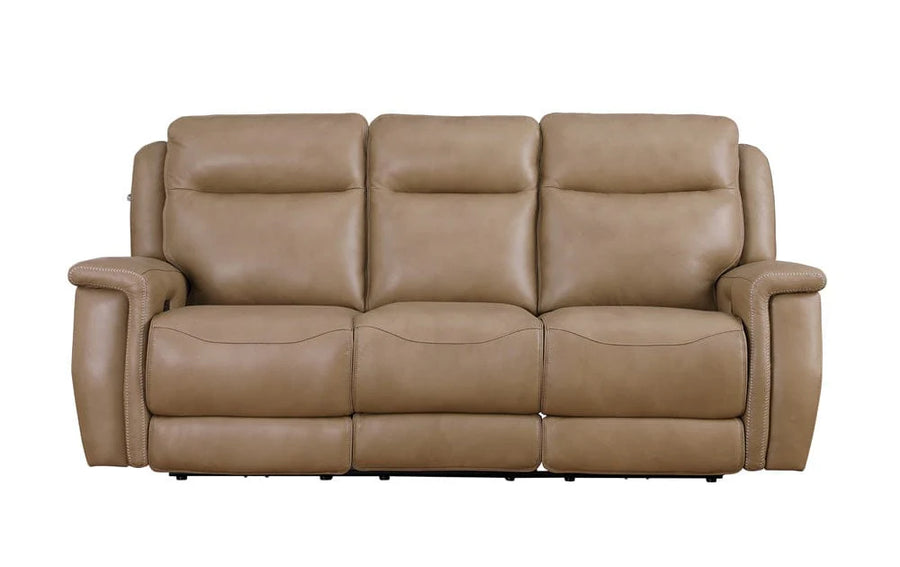 Napoli Saddle Leather Power Reclining Sofa Collection with Power Headrest