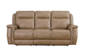 Napoli Saddle Leather Power Reclining Sofa Collection with Power Headrest