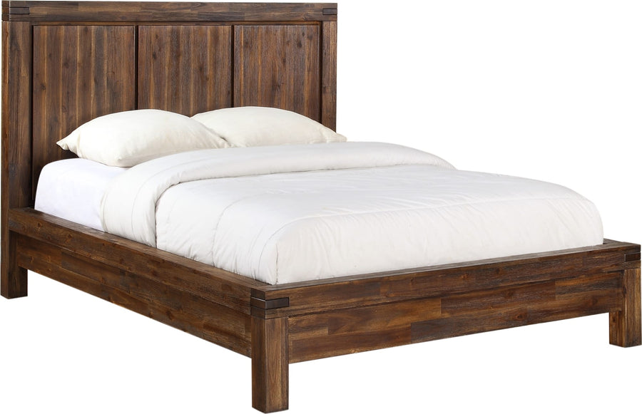 Mayfair Solid Wood Platform Bed in Brick Brown - View 4