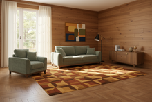 Austin Mid-Century Modern Loveseat