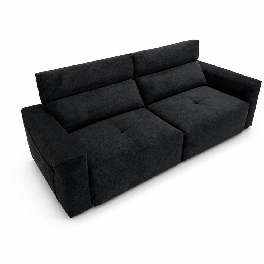 Halden Wall-Hugger Power Reclining Sofa in Black