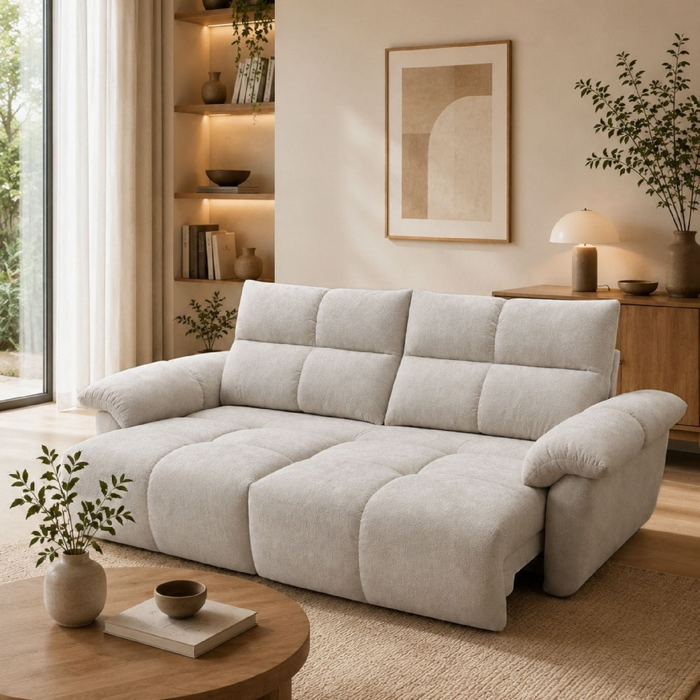 Haven Zero-Wall Power Reclining Sofa in Beige